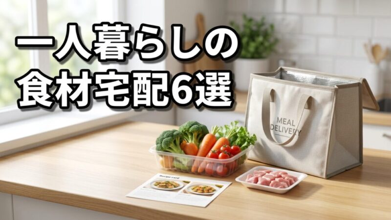 一人暮らしの食材宅配おすすめ6選！コスパ・時短で比較 
